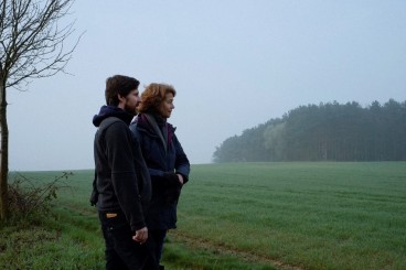 Andrew Haigh and Charlotte Rampling on location for 45 Years.  Photo credit: Agatha Nitecka.